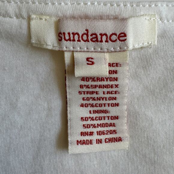 Sundance Language of Love Ivory Patchwork Lace Dress Small Robert Redford EUC - Picture 6 of 10